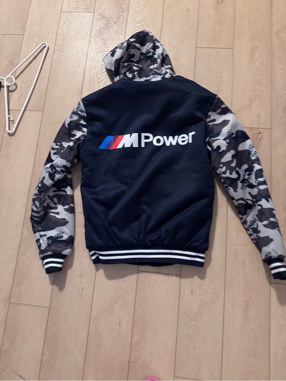 BMW M Power Black & Gray Camouflage Hooded Jacket